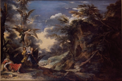 O Sonho de Jacob, óleo sobre tela de Salvator Rosa, c. 1665