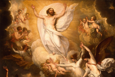 A Ascensão por Benjamin West - Óleo sobre tela